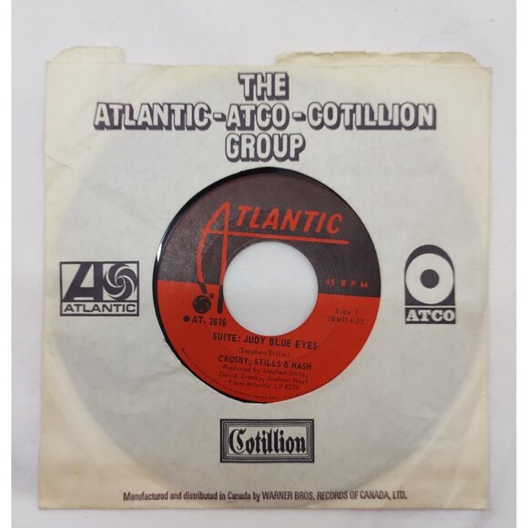 CSN Suite Judy Blue Eyes 45 RPM 7" Rock Vinyl Single 1969 C - Picture 2 of 4